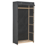 NNEVL Wardrobe Grey 79x40x170 cm Fabric