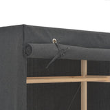 NNEVL Wardrobe Grey 79x40x170 cm Fabric