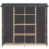 NNEVL Wardrobe Grey 173x40x170 cm Fabric