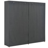 NNEVL Wardrobe Grey 173x40x170 cm Fabric
