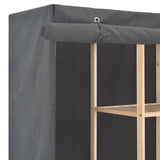 NNEVL Wardrobe Grey 173x40x170 cm Fabric