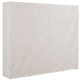 NNEVL Wardrobe White 200x40x170 cm Fabric