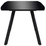 NNEVL Dining Table High Gloss Black 180x90x76 cm MDF