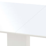 NNEVL Dining Table High Gloss White 180x90x76 cm MDF