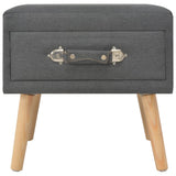 NNEVL Bedside Cabinet Dark Grey 40x35x40 cm Fabric