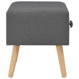 NNEVL Bedside Cabinet Dark Grey 40x35x40 cm Fabric