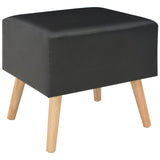NNEVL Bedside Cabinet Black 40x35x40 cm Faux Leather