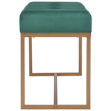 NNEVL Bench 80 cm Green Velvet