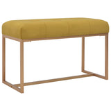 NNEVL Bench 80 cm Mustard Velvet