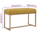 NNEVL Bench 80 cm Mustard Velvet