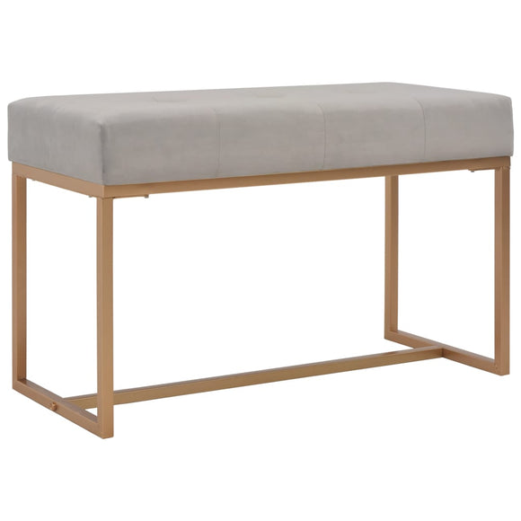 NNEVL Bench 80 cm Grey Velvet