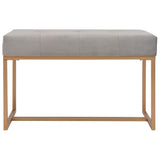 NNEVL Bench 80 cm Grey Velvet