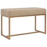 NNEVL Bench 80 cm Beige Velvet