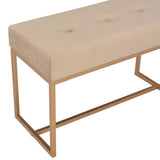 NNEVL Bench 80 cm Beige Velvet