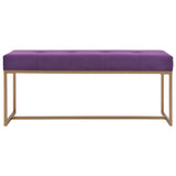 NNEVL Bench 120 cm Purple Velvet