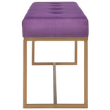NNEVL Bench 120 cm Purple Velvet