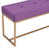 NNEVL Bench 120 cm Purple Velvet