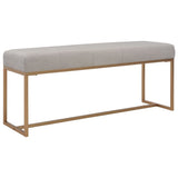 NNEVL Bench 120 cm Grey Velvet