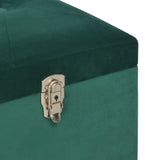 NNEVL Bench with Storage Compartment 105 cm Green Velvet