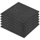 NNEVL Fall Protection Tiles 6 pcs Rubber 50x50x3 cm Black