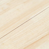 NNEVL Dining Table White and Brown 106 cm Solid Rubber Wood