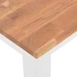 NNEVL Dining Table 120x60x74 cm Solid Oak Wood