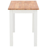 NNEVL Dining Table 120x60x74 cm Solid Oak Wood