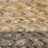 NNEVL Handmade Rug Jute with Grey Border 150 cm