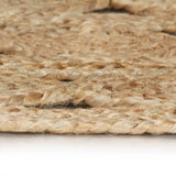 NNEVL Handmade Rug Braided Jute 90 cm