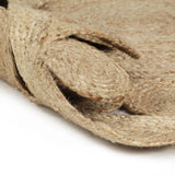 NNEVL Handmade Rug Braided Jute 90 cm