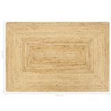 NNEVL Handmade Rug Jute Natural 160x230 cm