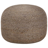 NNEVL Handmade Pouffe Light Grey 45x30 cm Jute