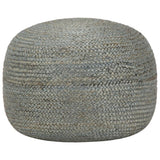 NNEVL Handmade Pouffe Olive Green 45x30 cm Jute