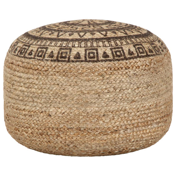 NNEVL Handmade Pouffe Brown 45x30 cm Jute