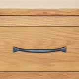 NNEVL Sideboard 88x53x43 cm Solid Oak Wood and Water Hyacinth