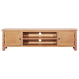 NNEVL TV Cabinet 165x36x46 cm Solid Oak Wood