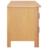 NNEVL TV Cabinet 165x36x46 cm Solid Oak Wood