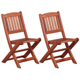 NNEVL 3 Piece Bistro Set for Children Solid Eucalyptus Wood