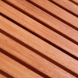 NNEVL 3 Piece Bistro Set for Children Solid Eucalyptus Wood