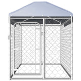 NNEVL Outdoor Dog Kennel with Roof 200x100x125 cm