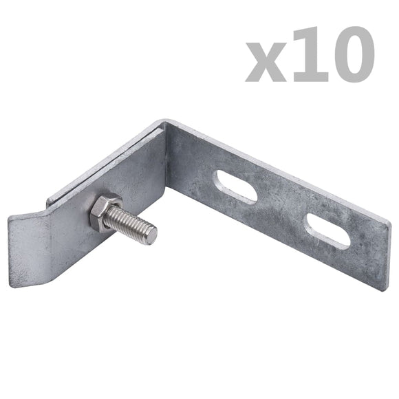 NNEVL Wall Corner Connector 10 Sets Silver