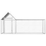NNEVL Chicken Coop 3x1x1.5 m Galvanised Steel