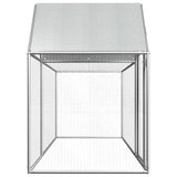 NNEVL Chicken Coop 3x1x1.5 m Galvanised Steel