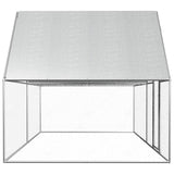 NNEVL Chicken Coop 4x2x2 m Galvanised Steel