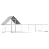 NNEVL Chicken Coop 6x2x2 m Galvanised Steel
