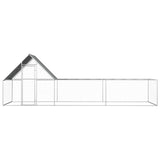 NNEVL Chicken Coop 6x2x2 m Galvanised Steel