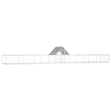 NNEVL Chicken Coop 14x2x2 m Galvanised Steel