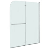 NNEVL Folding Shower Enclosure 2 Panels ESG 120x140 cm
