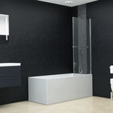 NNEVL Folding Shower Enclosure 2 Panels ESG 120x140 cm