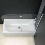 NNEVL Folding Shower Enclosure 2 Panels ESG 120x140 cm